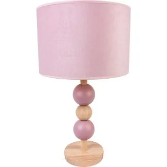 HELLUX 4105122 Lampa stołowa Bolla pudrowy róż