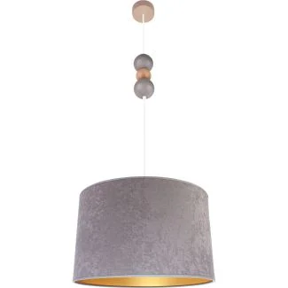 HELLUX 8553112 Lampa wisząca Bolla fi30 szara