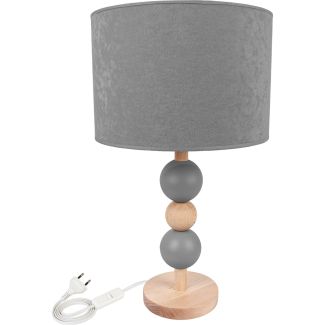 HELLUX 4105112 Lampa stołowa Bolla szara