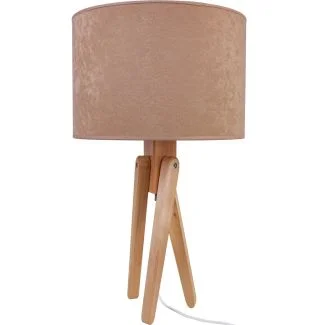 HELLUX 4210454 Lampa stołowa naturalny TRIVET beż