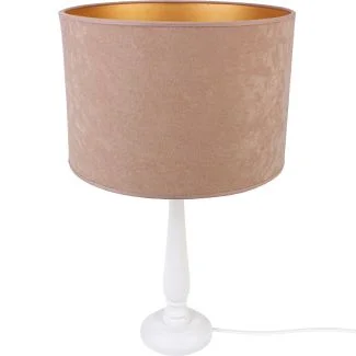HELLUX 4104254 Lampa stołowa BERTA abażur beż