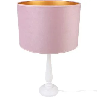 HELLUX 4104222 Lampa stołowa BERTA pudrowy róż