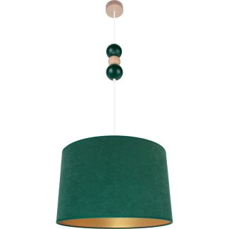 HELLUX 8553253 Lampa wisząca Bolla fi40 butelkowa zieleń