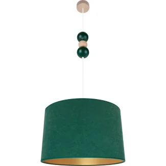 HELLUX 8553253 Lampa wisząca Bolla fi40 butelkowa zieleń