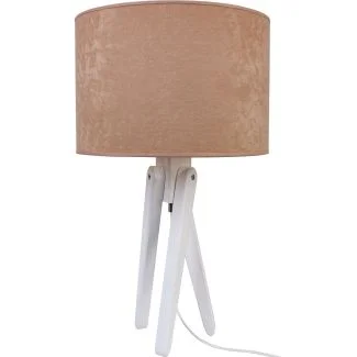HELLUX 4210354 Lampa stołowa biały TRIVET beż