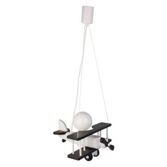 HELLUX 1041039 Lampa wisząca Samolot mały czarno-biały
