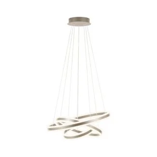 EGLO 39314 LAMPA TONARELLA OPRAWA WISZĄCA LED-HL 3XRING CHAMPAGNER/SAT.TONARELLA