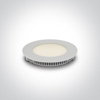 ONE LIGHT 10108FA/W/C Fokas 2 wąski biały downlight LED IP40 4000K 8W