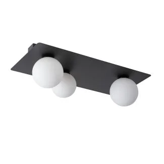 SIGMA 33279 ARGON 3 prostokąt czarny plafon