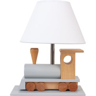 HELLUX 4112040 Lampa stołowa Lokomotywa szara