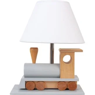 HELLUX 4112040 Lampa stołowa Lokomotywa szara