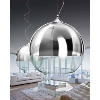AZZARDO LP5034-M / AZ0733 Silver ball 25 Lampa wisząca
