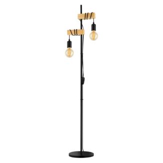 EGLO 32919 LAMPA TOWNSHEND OPRAWA PODŁOGOWA STL/2 SCHWARZ/EICHE-OPTIK TOWNSHEND