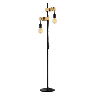 EGLO 32919 LAMPA TOWNSHEND OPRAWA PODŁOGOWA STL/2 SCHWARZ/EICHE-OPTIK TOWNSHEND
