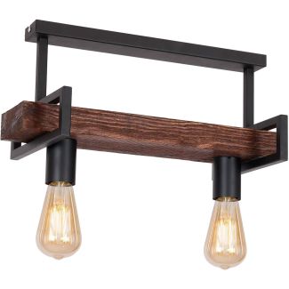 LUMINEX 664 plafon Hard dark wood/black 2