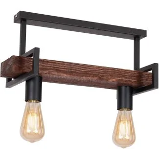 LUMINEX 664 plafon Hard dark wood/black 2