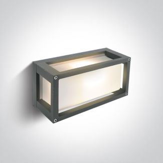 ONE LIGHT 67420/G Psofida szary zewnętrzny kinkiet E27 IP54