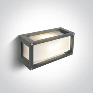 ONE LIGHT 67420/G Psofida szary zewnętrzny kinkiet E27 IP54