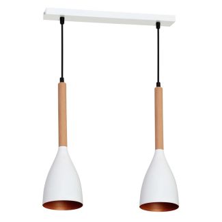 LUMINEX 9107 żyrandol Muza white/gold