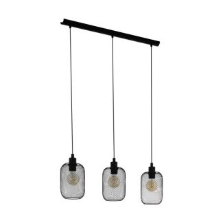 EGLO 43333 LAMPA WRINGTON OPRAWA WISZĄCA HL/3 E27 GITTERSCHIRM SCHWARZ WRINGTON