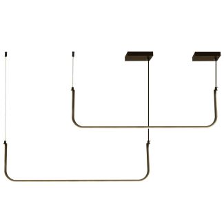 Step into Design MP0095-2 Lampa wisząca MINIMA-2 led czarna 80 cm