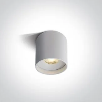 ONE LIGHT 12108C/W/W Karas biała oprawa sufitowa COB LED 3000K 8W