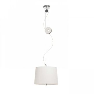 RENDL R12477 LEVITA wisząca regulowana biała chrom 230V E27 42W