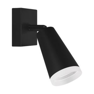 IDEUS 04142 SANA GU10 1D BLACK Oprawa ścienno-sufitowa