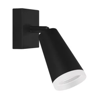 IDEUS 04142 SANA GU10 1D BLACK Oprawa ścienno-sufitowa