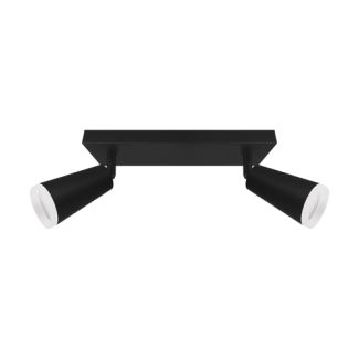 IDEUS 04144 SANA GU10 2L BLACK Oprawa ścienno-sufitowa
