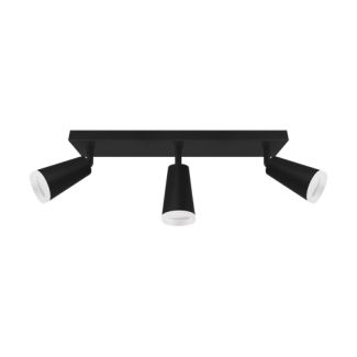IDEUS 04146 SANA GU10 3L BLACK Oprawa ścienno-sufitowa