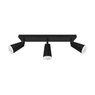 IDEUS 04146 SANA GU10 3L BLACK Oprawa ścienno-sufitowa