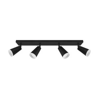 IDEUS 04148 SANA GU10 4L BLACK Oprawa ścienno-sufitowa