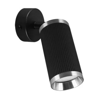 IDEUS 04199 FRIDA SPT GU10 OPRAWA ŚCIENNO-SUFITOWA CZARNY/CHROM