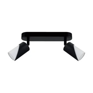 IDEUS  04213 ZEBRA SPT GU10 2L BLACK/WHITE Oprawa ścienno-sufitowa