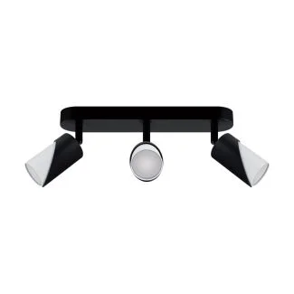 IDEUS 04214 ZEBRA SPT GU10 3L BLACK/WHITE Oprawa ścienno-sufitowa