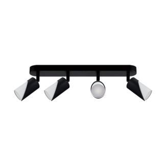 IDEUS 04215 ZEBRA SPT GU10 4L BLACK/WHITE Oprawa ścienno-sufitowa