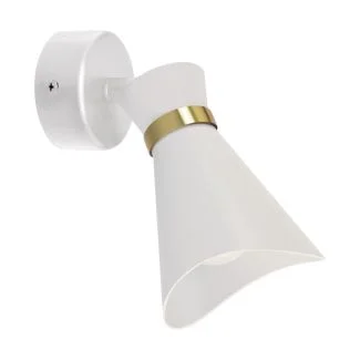 IDEUS 04218 LORETA SPT E14 WHITE/GOLDEN Oprawa ścienno-sufitowa