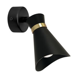 IDEUS 04219 LORETA SPT E14 BLACK/GOLDEN Oprawa ścienno-sufitowa