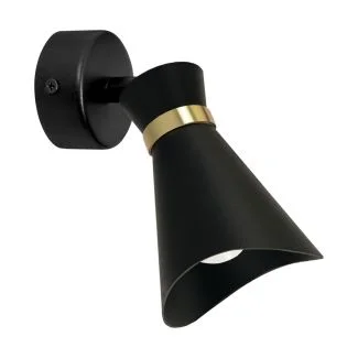 IDEUS 04219 LORETA SPT E14 BLACK/GOLDEN Oprawa ścienno-sufitowa