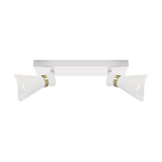 IDEUS 04220 LORETA SPT E14 2L WHITE/GOLDEN Oprawa ścienno-sufitowa