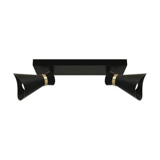 IDEUS 04221 LORETA SPT E14 2L BLACK/GOLDEN Oprawa ścienno-sufitowa
