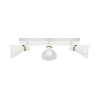 IDEUS 04222 LORETA SPT E14 3L WHITE/GOLDEN Oprawa ścienno-sufitowa