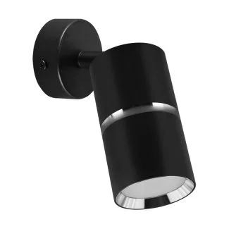 IDEUS 04260 DIOR SPT GU10 BLACK/CHROME Oprawa ścienno-sufitowa