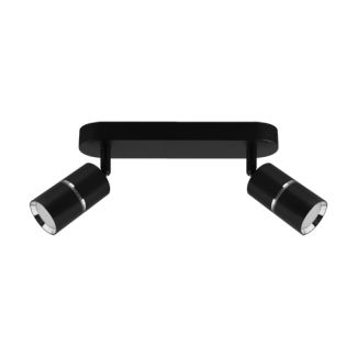 IDEUS 04262 DIOR SPT GU10 2L BLACK/CHROME Oprawa ścienno-sufitowa