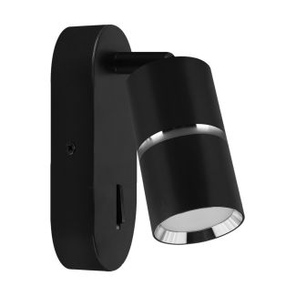 IDEUS 04270 DIOR WLL GU10 BLACK/CHROME Oprawa dekoracyjna