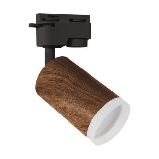 IDEUS 04328 ZADRA TRA GU10 WENGE Oprawa do zamontowania na szynoprzewodzie