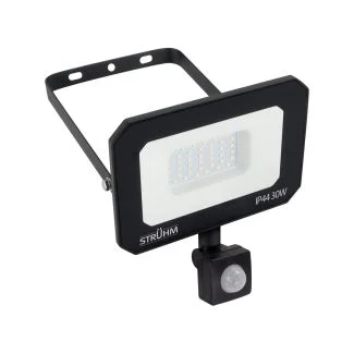 IDEUS 04366 ASTON LED S 30W BLACK NW Naświetlacz SMD LED z czujnikiem ruchu