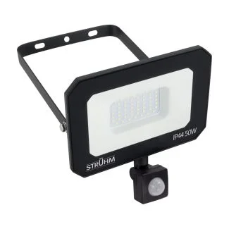 IDEUS 04377 ASTON LED S 50W BLACK NW Naświetlacz SMD LED z czujnikiem ruchu