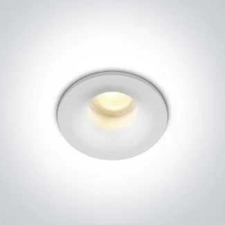ONE LIGHT 10101LA/W/W Engomi wpust COB LED biały IP44 3000K 2W dimmmable